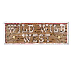 Bannière Panneau - Wild Wild West - 21" x 5' - 1/Pqt