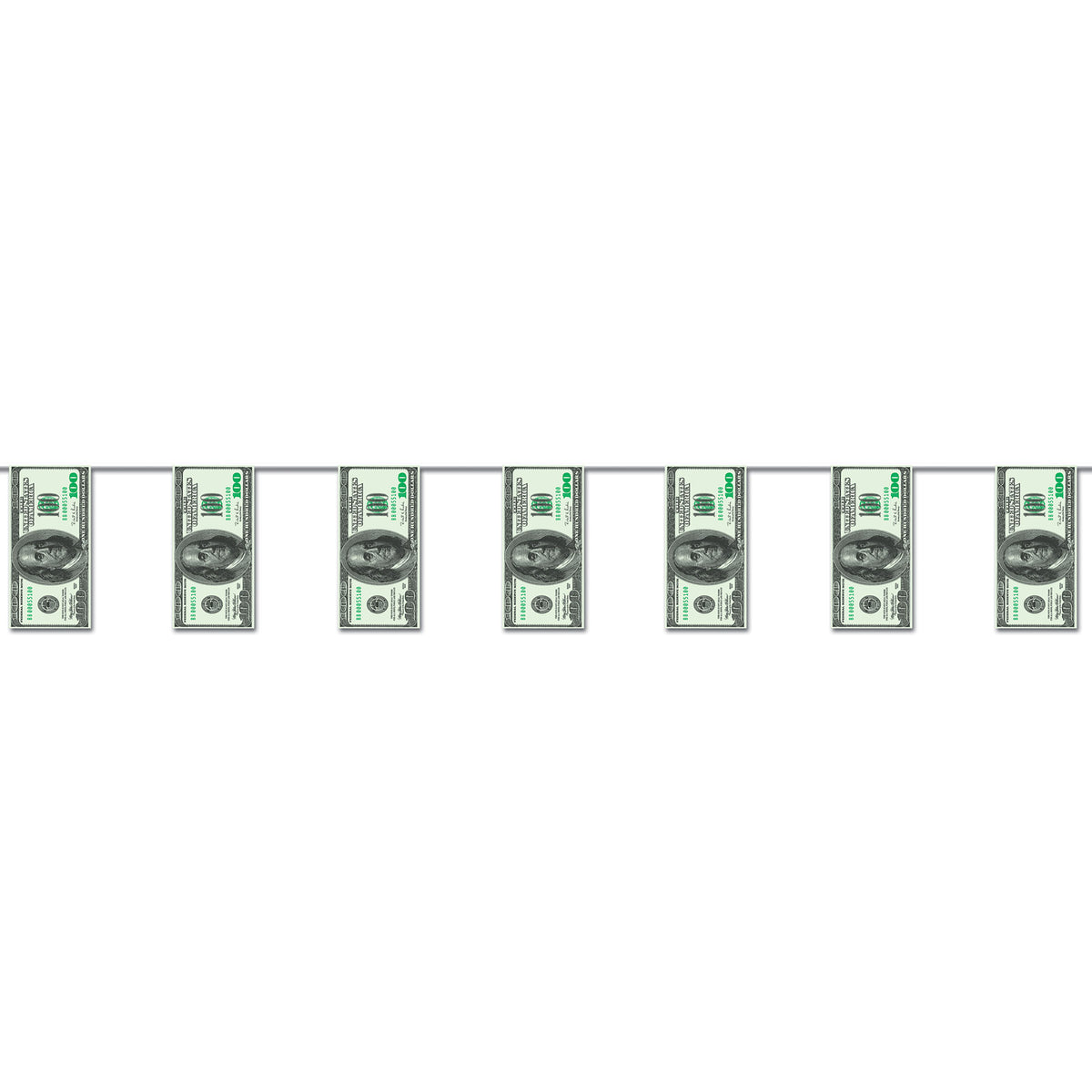 Bannière fanions - Billets de 100 $ – 10" x 12'