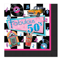 Serviettes de table - Fabuleuses année 50 – 16/Pqt