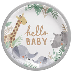 Assiettes à Repas - Bébé Jungle - 10.5" - 8/Pqt