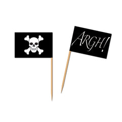 Piques drapeau - Pirate - 2 1/2" - 50/Pqt