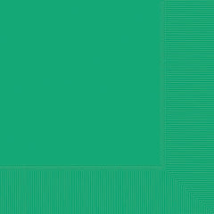 Serviettes de table - 2 épaisseurs - Vert Festif - 40/Pqt