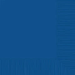 Serviettes de table - 2 épaisseurs - Bleu Royale - 40/Pqt