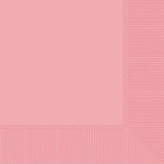 Serviettes de table - 2 épaisseurs - Rose - 40/Pqt