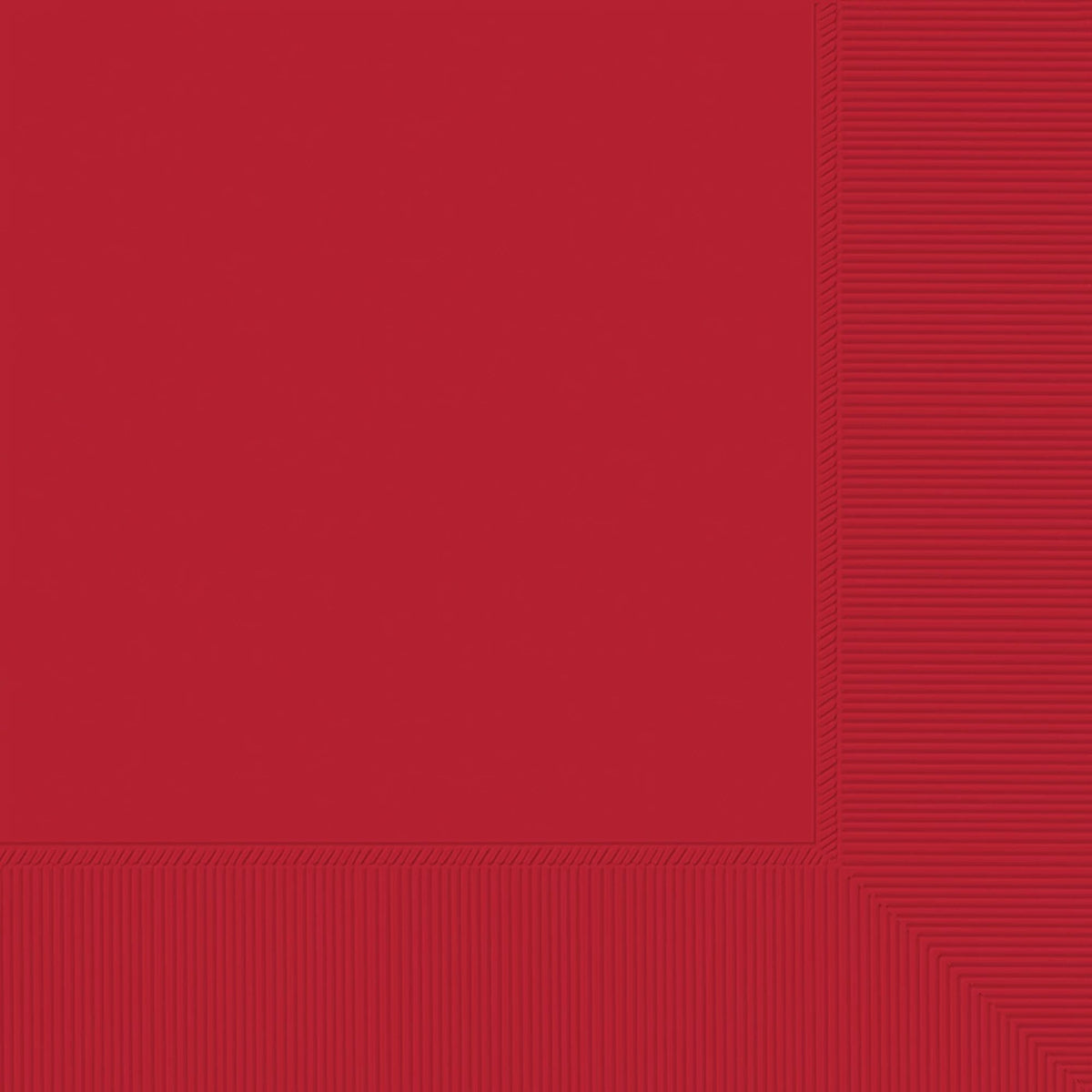 Serviettes de table - 2 épaisseurs - Rouge - 40/Pqt