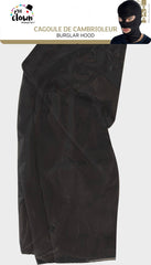 Cagoule cambrioleur - noir - adulte