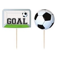 Décorations de gâteaux - Soccer  - 6/Pqt