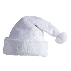 Bonnet de Noël - blanc argenté - adulte