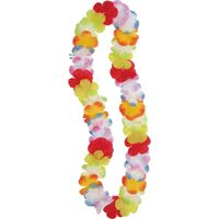 Collier de fleurs hawaïennes multicolores