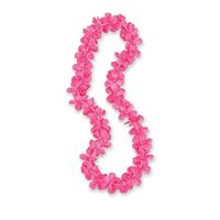Collier de fleurs rose vif