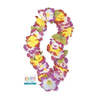 Collier de fleurs arc-en-ciel