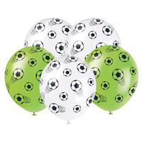 Ballons en latex - Soccer - 12" - 5/Pqt