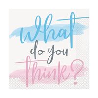 Serviettes de table – Révélation de sexe – 16/Pqt