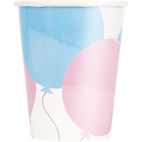 Verres en papier – Révélation de sexe – 9 oz – 8/Pqt
