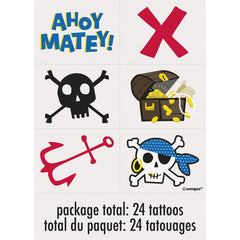 Tatouages - Ahoy Pirate - 24/Pqt