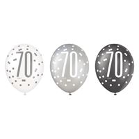 Ballons en latex - GLITZ 70 - 12" - 6/Pqt