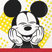 Serviettes à Breuvage - Disney Mickey Mouse - 16/Pqt