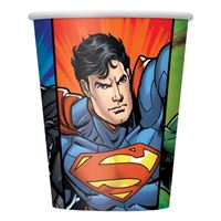 Verres en Papier - La Ligue Des Justiciers - 9oz - 8/Pqt