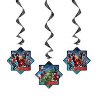Décorations tourbillons suspendus - Avengers - 3/Pqt
