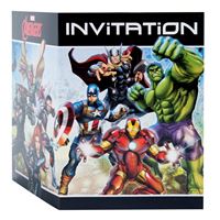 Carton d'invitations - Avengers - 8/Pqt