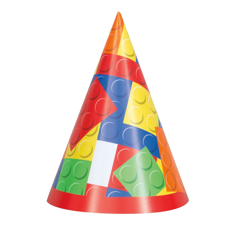 Chapeaux de fête - Bloc de construction - 8/Pqt