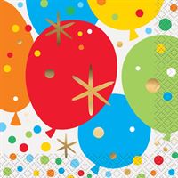 Serviettes à Breuvage - Glitzy Or Anniversaire – 16/Pqt