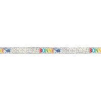 Bannière - Bonne Fête - Pois arc-en-ciel - Métalliques - 12'