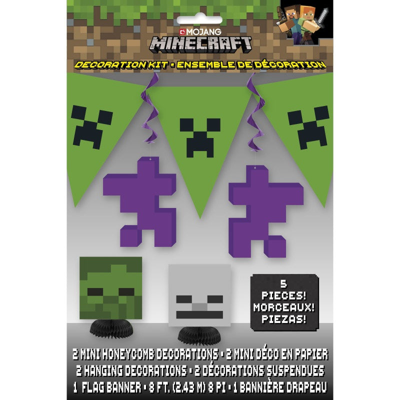 Ensemble de décorations - Minecraft - 5/Pqt