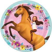 Assiettes à repas rondes 9" Spirit Riding Free – 8/Pqt