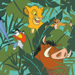 Serviettes à breuvage - Le Roi Lion - 16/Pqt