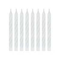 Bougies d’Anniversaire Spirales - Blanc - 24/Pqt