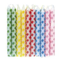 Bougies d’Anniversaire Motif Diamant - 20/Pqt