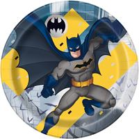 Assiettes à Repas - Batman - 9" - 8/Pqt
