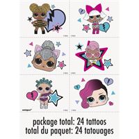 Tatouages - Poupée LOL - 24/Pqt