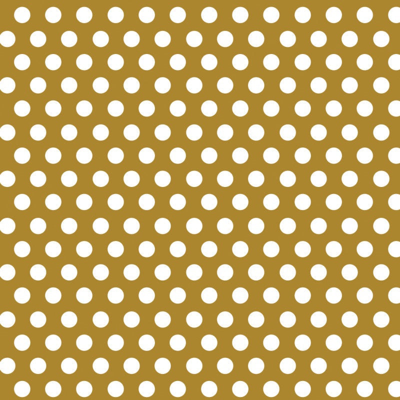 Papier d’emballage - Pois dorés  - 30" x 5'