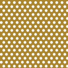 Papier d’emballage - Pois dorés  - 30" x 5'