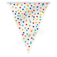 Bannière fanions - Pois arc-en-ciel - 12'
