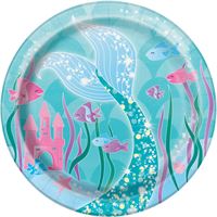 Assiettes à Dessert - Sirène - 7" - 8/Pqt
