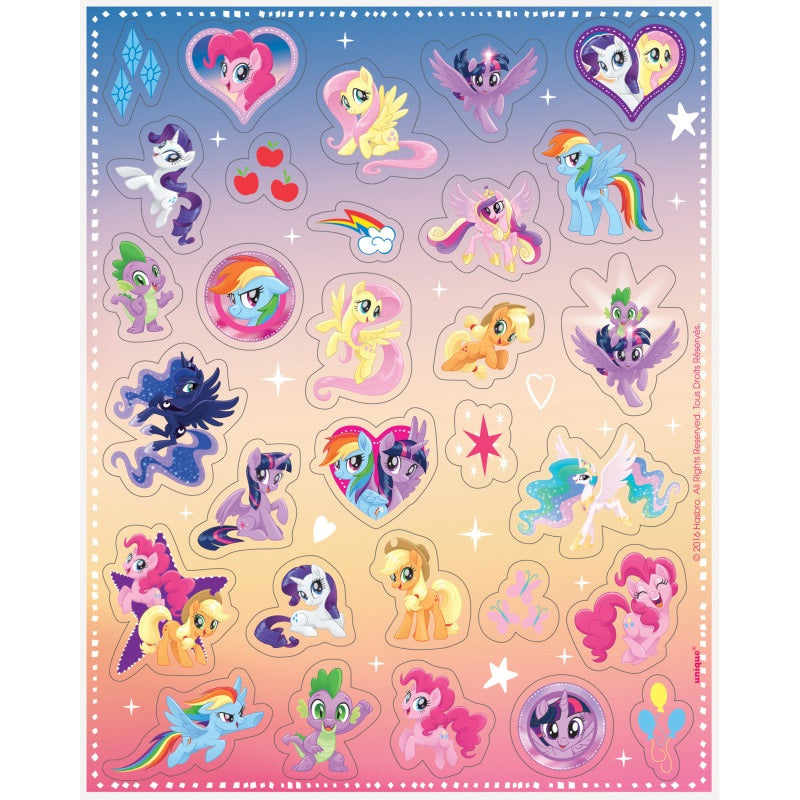 Feuille autocollants - Mon Petit Poney - 4/Pqt