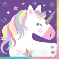 Serviettes de Table - Licorne et étoiles - 16/Pqt