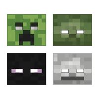 Masques en Papier - Minecraft – 8/Pqt