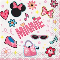 Serviettes à breuvage Disney Iconic Minnie Mouse – 16/Pqt
