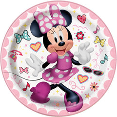 Assiettes à Dessert - Minnie Mouse - 7" - 8/Pqt