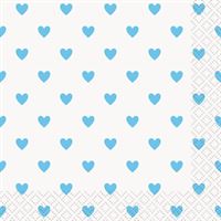 Serviettes à Breuvage - Shower Bébé - Bleu - 16/Pqt