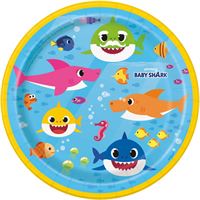 Assiettes à Dessert – 7" – Baby Shark – 8/Pqt