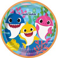 Assiettes à Repas – 9" – Baby Shark – 8/Pqt