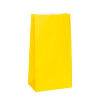 Sacs surprise en papier - Jaune - 12/Pqt