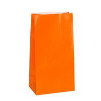 Sacs surprise en papier - Orange - 12/Pqt