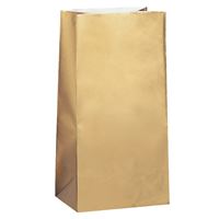 Sacs surprise en papier - Or - 12/Pqt