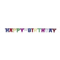 Bannière articulée Deluxe - Happy Birthday